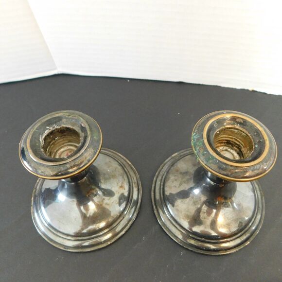 Halloween Candle Lot of 9 with Vintage Pilgrim Silverplate Candlesticks Holders - Picture 13 of 16